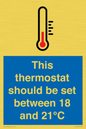 MV10744: This thermostat should be set between 18 and 21?C