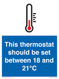 MV10744: This thermostat should be set between 18 and 21?C