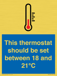 MV10744: This thermostat should be set between 18 and 21?C