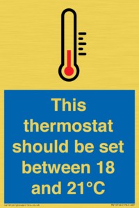 MV10744: This thermostat should be set between 18 and 21?C