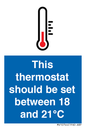 MV10744: This thermostat should be set between 18 and 21?C