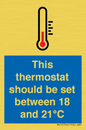 MV10744: This thermostat should be set between 18 and 21?C