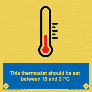 MV10744: This thermostat should be set between 18 and 21?C