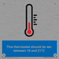 MV10744: This thermostat should be set between 18 and 21?C