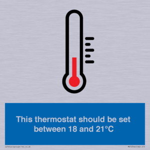 MV10744: This thermostat should be set between 18 and 21?C