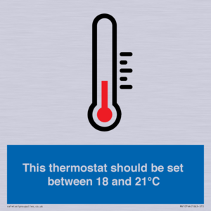 MV10744: This thermostat should be set between 18 and 21?C