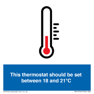 MV10744: This thermostat should be set between 18 and 21?C