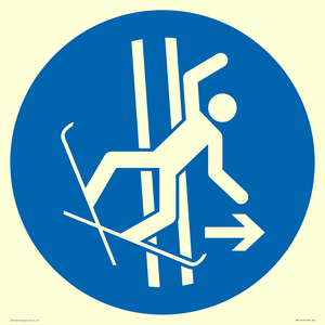 MV11443: Mandatory: Immediately leave the tow-track in the event of falling