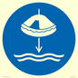 MV11453: Mandatory: Lower liferaft to the water in launch sequence