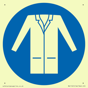 MV11501: Custom Mandatory: Wear a lab coat