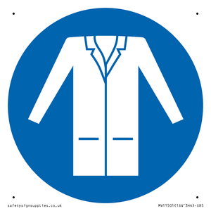 MV11501: Custom Mandatory: Wear a lab coat