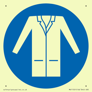 MV11501: Custom Mandatory: Wear a lab coat