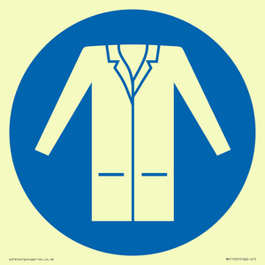 MV11501: Custom Mandatory: Wear a lab coat