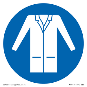MV11501: Custom Mandatory: Wear a lab coat