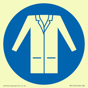 MV11501: Custom Mandatory: Wear a lab coat