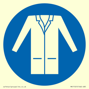 MV11501: Custom Mandatory: Wear a lab coat