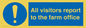 MV12033: All visitors report to the farm office
