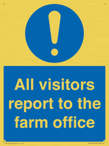 MV12033: All visitors report to the farm office