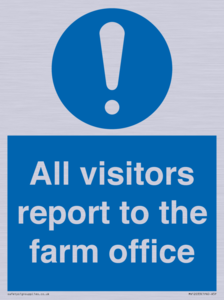 MV12033: All visitors report to the farm office