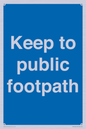 MV12037: Keep to public footpath