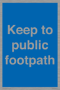 MV12037: Keep to public footpath