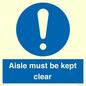 MV12196: Aisle Must Be Kept Clear