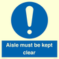 MV12196: Aisle Must Be Kept Clear