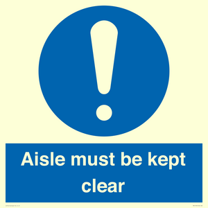 MV12196: Aisle Must Be Kept Clear