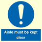 MV12196: Aisle Must Be Kept Clear