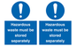 MV12251: Hazardous Waste Must Be Stored Separately Sign