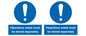 MV12251: Hazardous Waste Must Be Stored Separately Sign