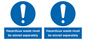 MV12251: Hazardous Waste Must Be Stored Separately Sign