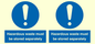 MV12251: Hazardous Waste Must Be Stored Separately Sign