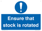 MV12253: Ensure That Stock Is Rotated Sign