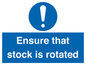 MV12253: Ensure That Stock Is Rotated Sign