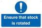 MV12253: Ensure That Stock Is Rotated Sign
