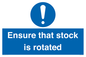 MV12253: Ensure That Stock Is Rotated Sign