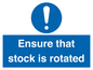 MV12253: Ensure That Stock Is Rotated Sign