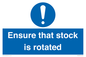 MV12253: Ensure That Stock Is Rotated Sign