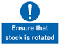 MV12253: Ensure That Stock Is Rotated Sign
