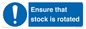 MV12253: Ensure That Stock Is Rotated Sign