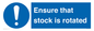 MV12253: Ensure That Stock Is Rotated Sign