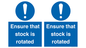 MV12253: Ensure That Stock Is Rotated Sign