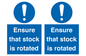 MV12253: Ensure That Stock Is Rotated Sign