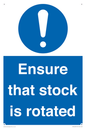 MV12253: Ensure That Stock Is Rotated Sign