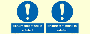 MV12253: Ensure That Stock Is Rotated Sign