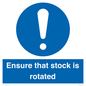 MV12253: Ensure That Stock Is Rotated Sign