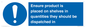 MV12259: Ensure Product Is Placed on Shelves in Quantities they should be dispatched in Sign