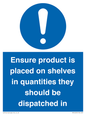 MV12259: Ensure Product Is Placed on Shelves in Quantities they should be dispatched in Sign