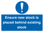 MV12262: Ensure New Stock Is Placed Behind Existing Stock Sign